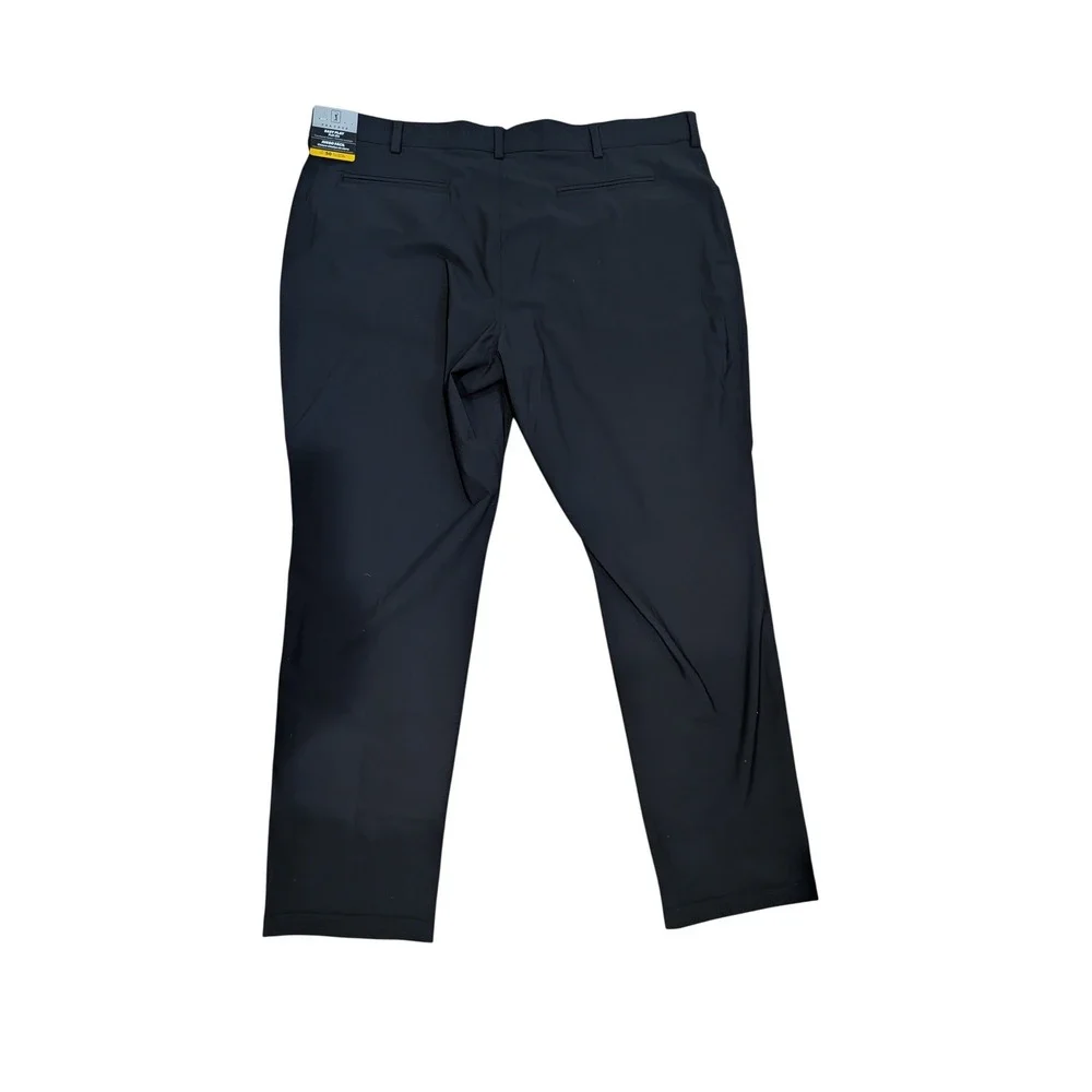 PGA Tour Mens Golf Pants Caviar Black 4-Way Stretch UPF 50 XXL PVBSE0X6DS NEW